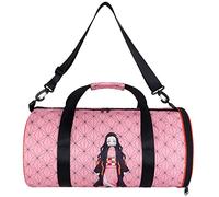 Roffatide Anime Demon Slayer Sports Gym Bag with Shoe and Wet Clothes Compartments Kamado Nezuko Travel Sport Duffel Bag Lightweight Carryon Gymbag Fitness Bag