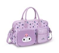 Roffatide Anime Evil Rabbit 17.5L Women's Travel Duffel Bag Cute Cartoon Sports Gym Yoga Bag Weekender Carry-on Shoulder Tote Water Resistant Workout Overnight Handbag Purple