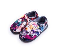 Roffatide Anime Fuzzy Slippers for Demon Slayer Kamado Tanjirou Kamado Nezuko Closed Back Rubber Sole House Plush Slippers Slip-On Fuzzy Shoes Warm Slippers for Women 7-8/ Men 7.5-8.5