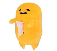 Roffatide Anime Gudetama Tissue Box Cartoon The Lazy Egg Plush Doll Tissue Cover Creative Paper Holder Napkin Box Paper Storage for Car Home Bathroom