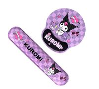 Roffatide Anime Kuromi Keyboard Wrist Rest and Mouse Pad Wrist Support Ergonomic Memory Foam Set for Office Laptop Mac Computer Gaming Durable Comfortable Typing &Wrist Pain Relief (2 Pack)