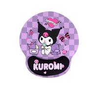 Roffatide Anime Kuromi Mouse Pad Ergonomic Mouse Pad with Wrist Support Cartoon Cute Rest Office Mousepad Non-Slip PU Base Gamepad Mat Rubber Base for Laptop Computer Blue