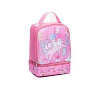 Roffatide Anime Little Stars Lunch Bag Cute Small Travel Picnic Container Nylon Double Layers Lunch Box Reusable Insulated Lunch Bag for Work Park