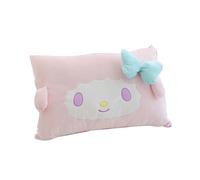 Roffatide Anime Little Twin Stars 1 Single Reversible Pillowcase Short Plush Cover 62x42cm Cute Soft Double Sided Pillow Slips for Girls Women for Bedroom(Excluding pillow insert)