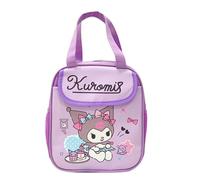 Roffatide Anime Lunch Bag for Man Woman Leakproof Lunch Box Large Compartment Heat Preservation for Cold Two Applicable Lunch Container Tote for Work Travel Purple