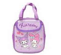 Roffatide Anime Lunch Bag for Man Woman Leakproof Lunch Box Large Compartment Heat Preservation for Cold Two Applicable Lunch Container Tote for Work Travel Purple