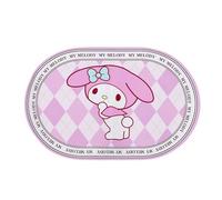 Roffatide Anime My Melody Non-Slip Rubber Rug Door Bathroom Mat Oval Area Rug Feet Blanket Rug Floor Mats Home Carpet 40 * 60CM