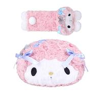 Roffatide Anime My Sweet Piano 1 Pcs Car Neck Pillow Plush Auto Head Neck 1 PCS Shoulder Pad Seat Belt Cover Protector Rest Cushion for Chairs, Recliners, Driving Seats