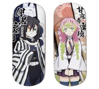 Roffatide Anime Obanai & Mitsuri Eyeglasses Case 2 Pieces Hard Shell Eyeglasses Case Portable Protective Glasses Cover for Boys Girls