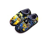 Roffatide Anime One Piece Fuzzy Slippers Brook Closed Back Rubber Sole House Plush Slippers Slip-On Fuzzy Shoes Warm Slippers for Women 8.5-9.5/ Men 9-10