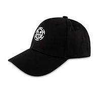 Roffatide Anime One Piece Trafalgar Law Baseball Cap Adjustable Embroidered Cotton Baseball Hat for Men Women Black