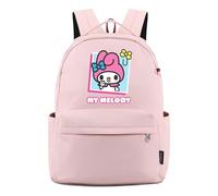 Roffatide Anime Pink Bunny Backpack 13in Laptop Backpack Cute Pink Backpack Daily Travel Weekend Backpacks B