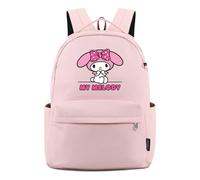Roffatide Anime Pink Bunny Backpack 13in Laptop Backpack Cute Pink Backpack Daily Travel Weekend Backpacks A