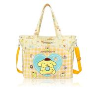 Roffatide Anime Purin-Yellow Dog 14.5L Travel Duffle Bag Waterproof Weekender Bag Carry On Tote Bags for Women Cute Cartoon Sport Gym Bag Overnight Bag Luggage Bag Yellow