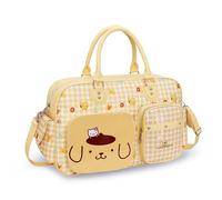 Roffatide Anime Purin-Yellow Dog 17.5L Women's Travel Duffel Bag Cute Cartoon Sports Gym Yoga Bag Weekender Carry-on Shoulder Tote Water Resistant Workout Overnight Handbag Yellow