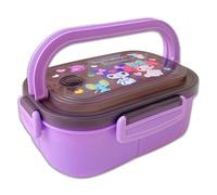 Roffatide Cartoon Cute Cinnamoroll Melody Kuromi Printed All-in-One Bento Boxes with Handle Kawaii 4-Point Lock Type Lunch Box Containers for Food Fruit Snack B