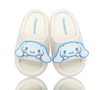 Roffatide Cinnamoroll Melody Kuromi Pillow Slippers Unisex Non Slip Quick Drying Shower Slides Bathroom Sandals Cute Cartoon Beach Slippers White 1.5-2.5