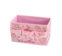 Roffatide Cute Bunny Collapsible Storage Box Nylon Storage Bins Makeup Organizer Desk Caddy Foldable Storage Caddy for Closet Office Home B