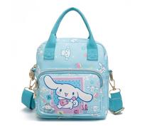 Roffatide Cute Cinna White Dog Tote Messenger Bag Small Synthetic Leather Crossbody Bags Shoulder Purse Handbag for Women Lolita Kawaii Satchel-bag Blue