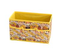 Roffatide Cute Gudetama Collapsible Storage Box Nylon Storage Bins Makeup Organizer Desk Caddy Foldable Storage Caddy for Closet Office Home A
