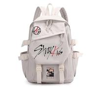 Roffatide KPOP Stray Backpack for Boys Girls with Multiple Pockets Beige A