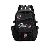Roffatide KPOP Stray Backpack for Boys Girls with Multiple Pockets Black A