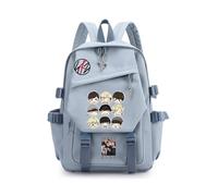 Roffatide KPOP Stray Backpack for Boys Girls with Multiple Pockets Blue A