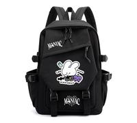 Roffatide KPOP Stray Backpack Merch Skz Schoolbag for Boys Girls with Multiple Compartments Gift for Stay Fans Black E