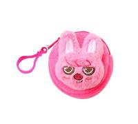 Roffatide Kpop Stray K Coin Bag SKZ Mini Wallet for Stay Women Plush Pendent for Bag Key Holder Headphones Data Cable Storage Package Style H