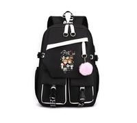 Roffatide Kpop Stray Kids Backpack Students Durable Bookbag with Multiple Pockets Middle Senior School Shoulder Rucksack for Teens Stay Fans Gifts Black A