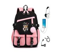 Roffatide Kpop Stray Kids Backpack Students Durable Bookbag with Multiple Pockets Middle Senior School Shoulder Rucksack for Teens Stay Fans Gifts Pink D