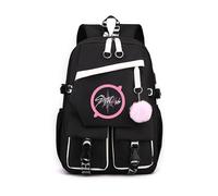 Roffatide Kpop Stray Kids Backpack Students Durable Bookbag with Multiple Pockets Middle Senior School Shoulder Rucksack for Teens Stay Fans Gifts Black D