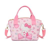 Roffatide Lovely Cartoon Handbag for Women with Plush Pendant Mini Crossbody Lightweight for Dating Daily Use Pink B
