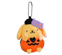 Roffatide Pompom Purin Ghost Charm Keychain Gifts for Women Halloween Perfect Halloween Key Chain for Friend Cool Stuff Funny Gifts for Him Her