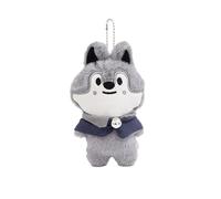 Roffatide Stray 12 cm Fluffy Keyring Skzoo Series Fluffy Key Ring for STAY Backpack Pendant for STAY Ideal for Birthday New Year Wolf