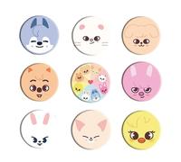 Roffatide Stray 9pcs Badges Set SKZoo Pins Skz Merch Kpop Fan Item Gift for STAY Women Men Accessories for Backpack Jacket Hat Style A