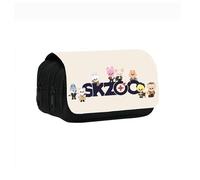 Roffatide Stray Kids Pencil Case Compartment for Boys Girls Large Capacity SKZ Stationery Organizer Storage Pouch for Stay Makeup Bag School Office Supplies Style C