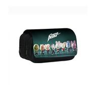 Roffatide Stray Kids Pencil Case Compartment for Boys Girls Large Capacity SKZ Stationery Organizer Storage Pouch for Stay Makeup Bag School Office Supplies Style G