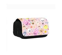 Roffatide Stray Kids Pencil Case Compartment for Boys Girls Large Capacity SKZ Stationery Organizer Storage Pouch for Stay Makeup Bag School Office Supplies Style A