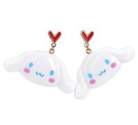 Roffatide Women's Earrings Anime Cinnamoroll Earrings Cosplay Fashion Alloy Resin Earrings Stud Earring Melody Lovely Earring for Women Girl