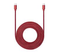 ROFICORD USB C to USB C Cable 4,6M, 60W Power Delivery Extra Long and Extremely Durable Type C Charger Cord Compatible with MacBook Pro/Galaxy S20/Switch/Pixel/LG and Other USB C Charger (Red)