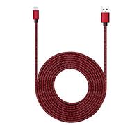 ROFICORD USB Type C Cable 15ft with 3A Fast Charging, 4,6M Ultra Long and Extremely Durable Nylon Braided USB C Charger Cord for Galaxy S10/S9/S8/Google Pixel/LG/OnePlus/Moto and More (Red)