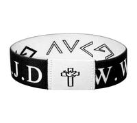 Rofusn Bible Verse Bracelets for Men: WWJD Stretch Lords Prayer Bracelet with NFC Scan Christian Daily Religious Gifts,1PC, Standard, Nylon, no gemstone