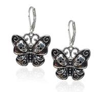 RofYof Butterfly Dangle Earrings Gothic Luna Moth Earrings Vintage Punk Boho Sun and Moon Earrings for Women, Zinc