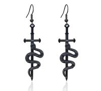 RofYof Punk Retro Dagger Sword Earrings Gothic Sword Snake Dangle Earrings Knife Earrings for Women Girls Statement Jewelry Gifts, Zinc