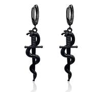 RofYof Punk Retro Dagger Sword Earrings Gothic Sword Snake Dangle Earrings Knife Earrings for Women Girls Statement Jewelry Gifts, Zinc