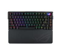 ROG Azoth Extreme 75% Custom Gaming Keyboard, Aluminum Case, Carbon Fiber Positioning Plate, Adjustable Joint Mounting, 3-Layer Dampening, Touch Screen
