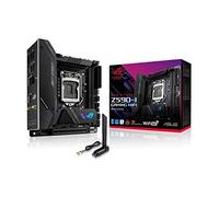 ROG Strix Z590-I Gaming WiFi 6E LGA 1200 (Intel® 11th/10th Gen) mini-ITX gaming motherboard (PCIe 4.0, 8+2 power stages,Thunderbolt 4 Onboard,2.5 Gb LAN, USB 3.2 Gen 2 front panel Type-C,2x M.2 slots)