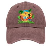 Rogany Jimmy Music Buffett Accessories Hats It is 5 O'clock Somewhere Baseball Hat, Wine Red, One size