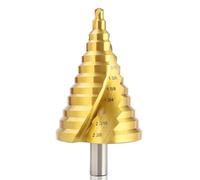 ROGAPER HSS Spiral Groove Step Drill Bit, 12 Steps High-Speed Steel 1/4" to 2-3/8" Drill Bit for Stainless Steel, Aluminum, Plastic, and Wood, Large Multiple Hole Stepped Bit for DIY Lovers